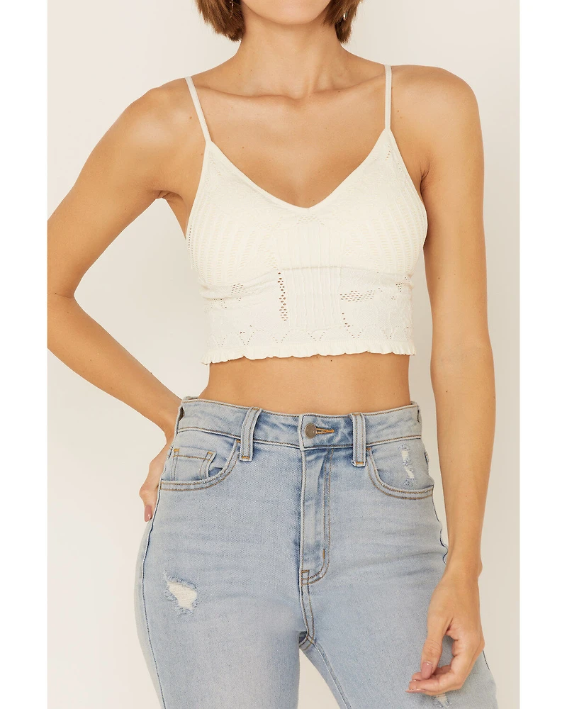 Fornia Women's Seamless Floral Bralette