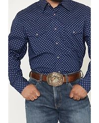Wrangler 20X Men's Geo Print Long Sleeve Snap Stretch Western Shirt