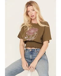 Cleo + Wolf Women's Boxy Short Sleeve Graphic Tee