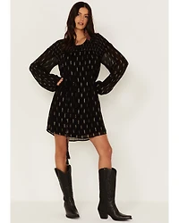 Idyllwind Women's Jolly Metallic Clip Dot Mini Dress