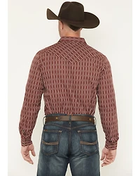 Gibson Trading Co Men's Buckshot Striped Print Long Sleeve Snap Stretch Western Shirt