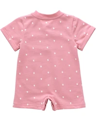 Carhartt Infant Girls' Logo Short Sleeve Snap Romper