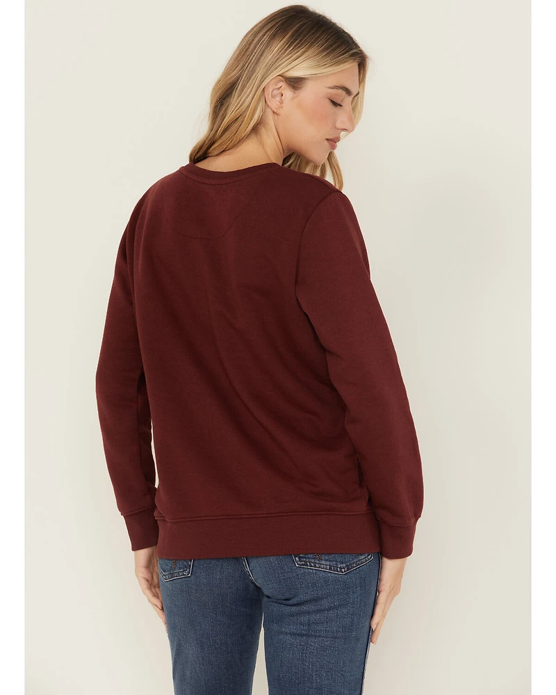 Wrangler Women's Boot Barn Exclusive Long Live Cowboys Graphic Crewneck