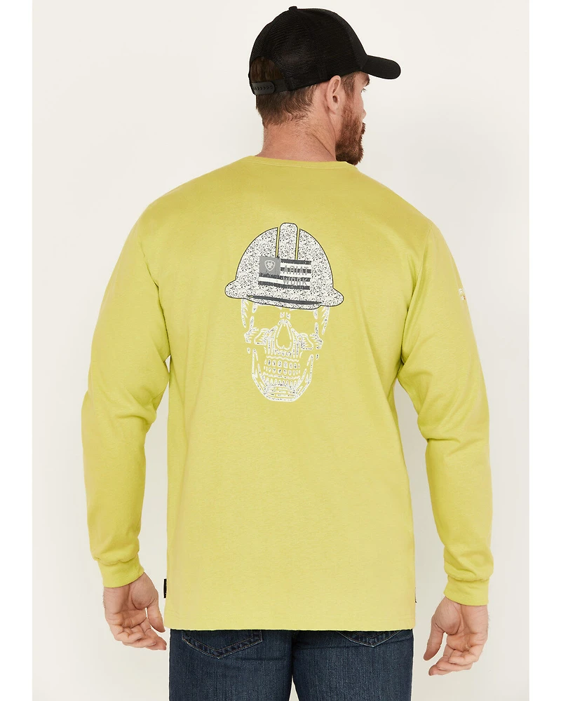Ariat Men's FR Roughneck Skull Logo Long Sleeve Work Shirt