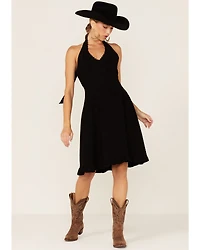 Scully Peruvian Cotton Halter Top Mini Dress