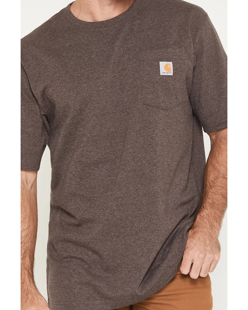 Carhartt Men's Solid Loose Fit Heavyweight Short Sleeve Pocket Work T-Shirt
