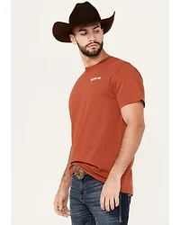 RANK 45® Men's Southwestern Logo Shield Short Sleeve Graphic T-Shirt