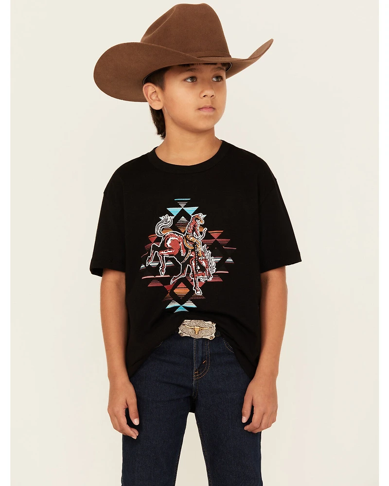Cody James Boys' Southwest Rider Short Sleeve Graphic T-Shirt