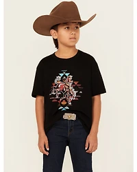 Cody James Boys' Southwest Rider Short Sleeve Graphic T-Shirt