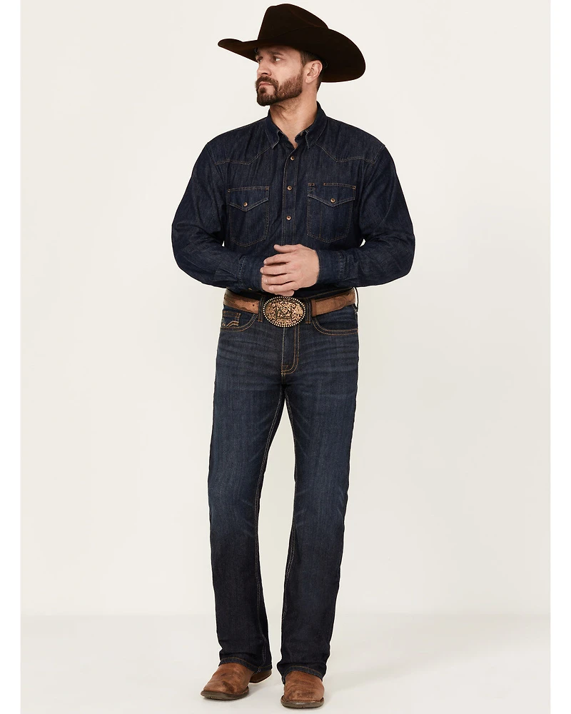 Cody James Men's Night Hawk Wash Wyatt Slim Bootcut Stretch Denim Jeans