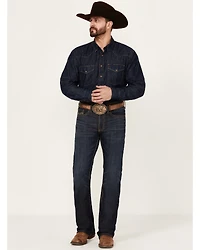 Cody James Men's Night Hawk Wash Wyatt Slim Bootcut Stretch Denim Jeans