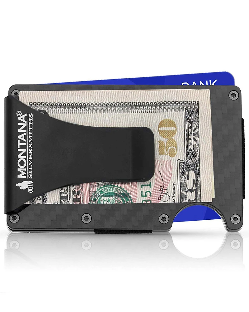 Montana Silversmiths Men's Credit Card & Cash Case With Praying Cowboy