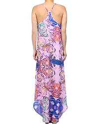 Glam Women's Sleeveless Floral Maxi Dress