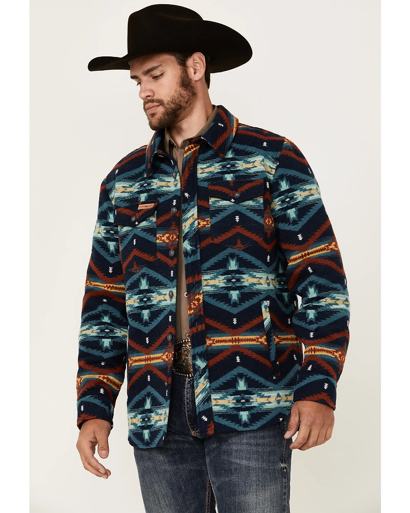 Powder River Outfitters Men's Southwestern Print Shacket