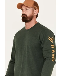 Hawx Men's Season Logo Long Sleeve Work Shirt