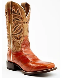 Dan Post Women's Peanut Exotic Eel Western Boot - Broad Square Toe