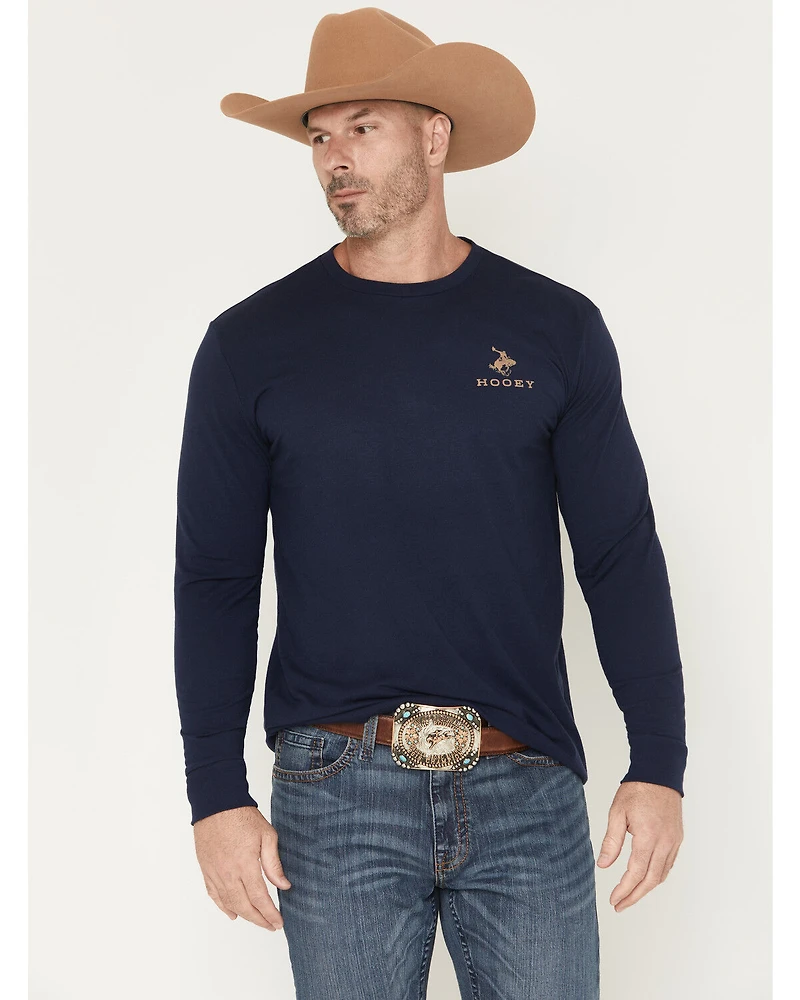 Hooey Men's Rocks Long Sleeve Graphic T-Shirt