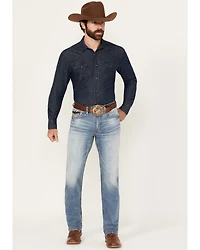 Cody James Men's Fire Water Wash Jackson Slim Straight Stretch Denim Jeans