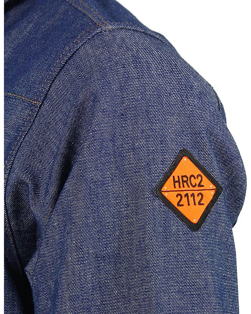 Wrangler Men's FR Long Sleeve Snap Western Work Shirt - Big