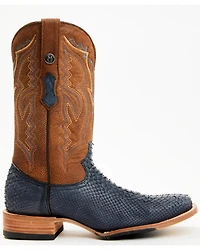 Tanner Mark Men's Exotic Python Western Boots - Broad Square Toe