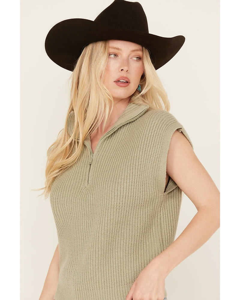 Revel Women's Quarter Zip Sweater Vest