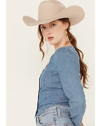 Levi's Women's Daryn Corset Long Sleeve Denim Shirt