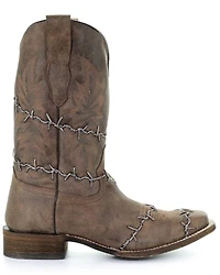 Corral Men's Barbed Wire Western Boots - Broad Square Toe