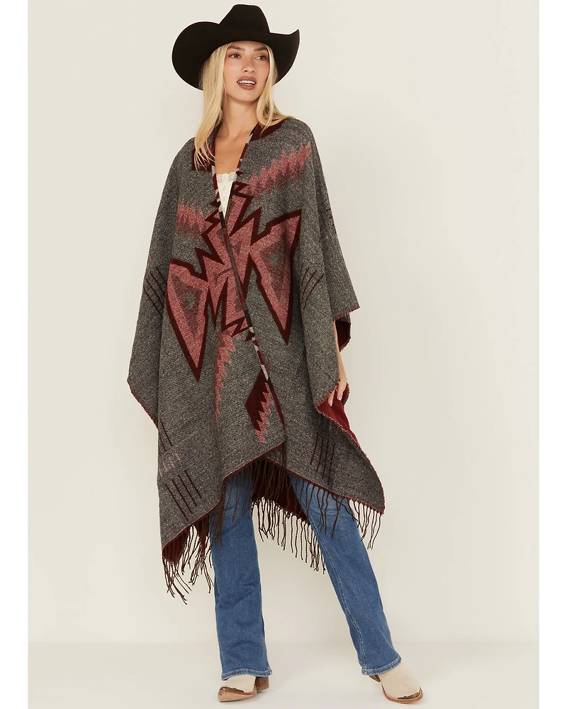 Idyllwind Women's McDowell Southwestern Print Fringe Shawl