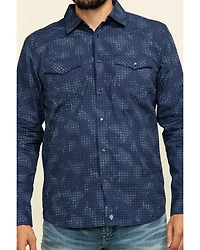 Moonshine Spirit Men's Floral Camo Print Long Sleeve Western Shirt