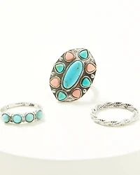 Shyanne Women's Statement Ring Set - 3 Piece