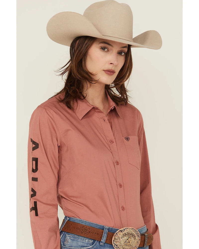 Ariat Women's Printed Team Kirby Long Sleeve Button-Down Western Shirt