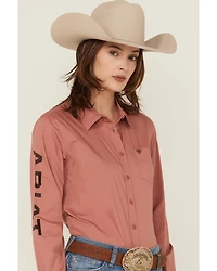 Ariat Women's Printed Team Kirby Long Sleeve Button-Down Western Shirt