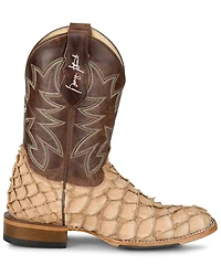 Justin Men's Ocean View Exotic Caiman Western Boots
