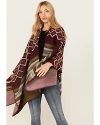 Shyanne Women's Melange Yarn Cozy Shawl