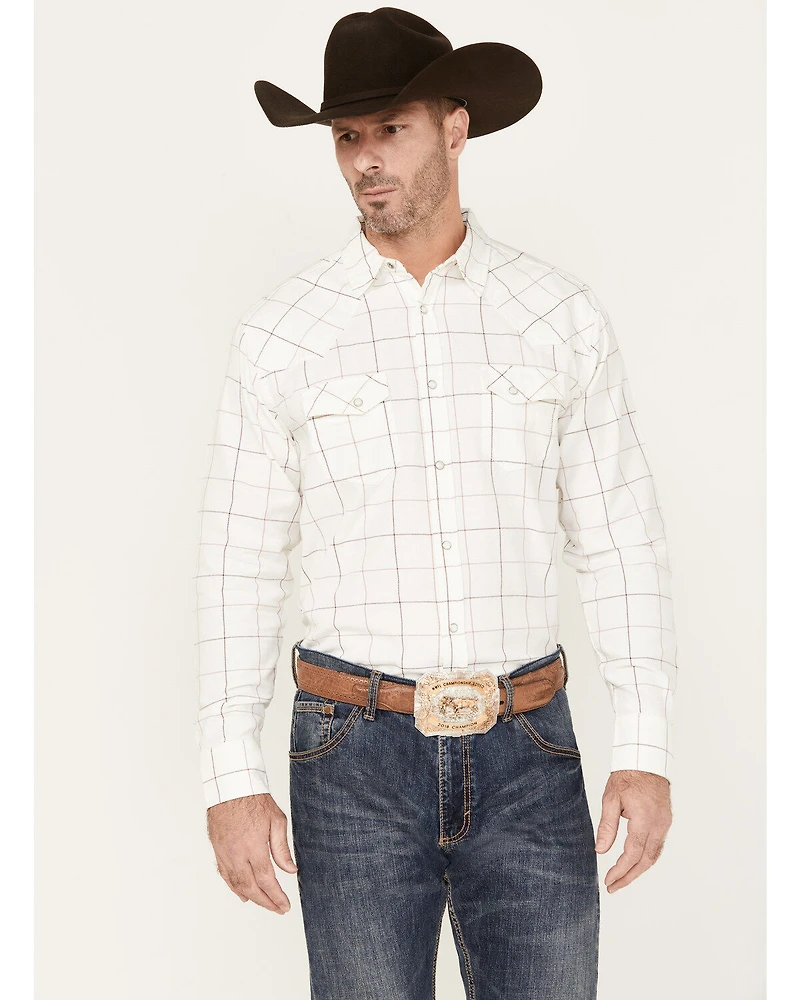 Blue Ranchwear Men's Twill Long Sleeve Pearl Snap Shirt