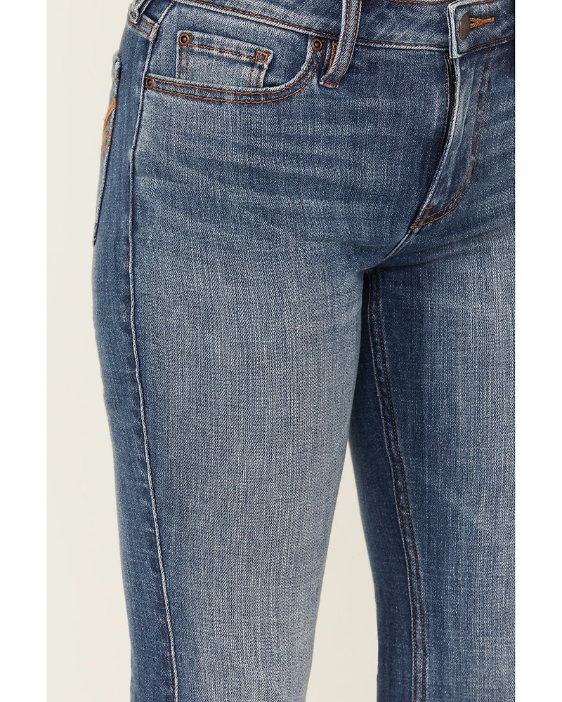 Idyllwind Women's Rebel Mid Rise Bootcut Stretch Denim Jeans