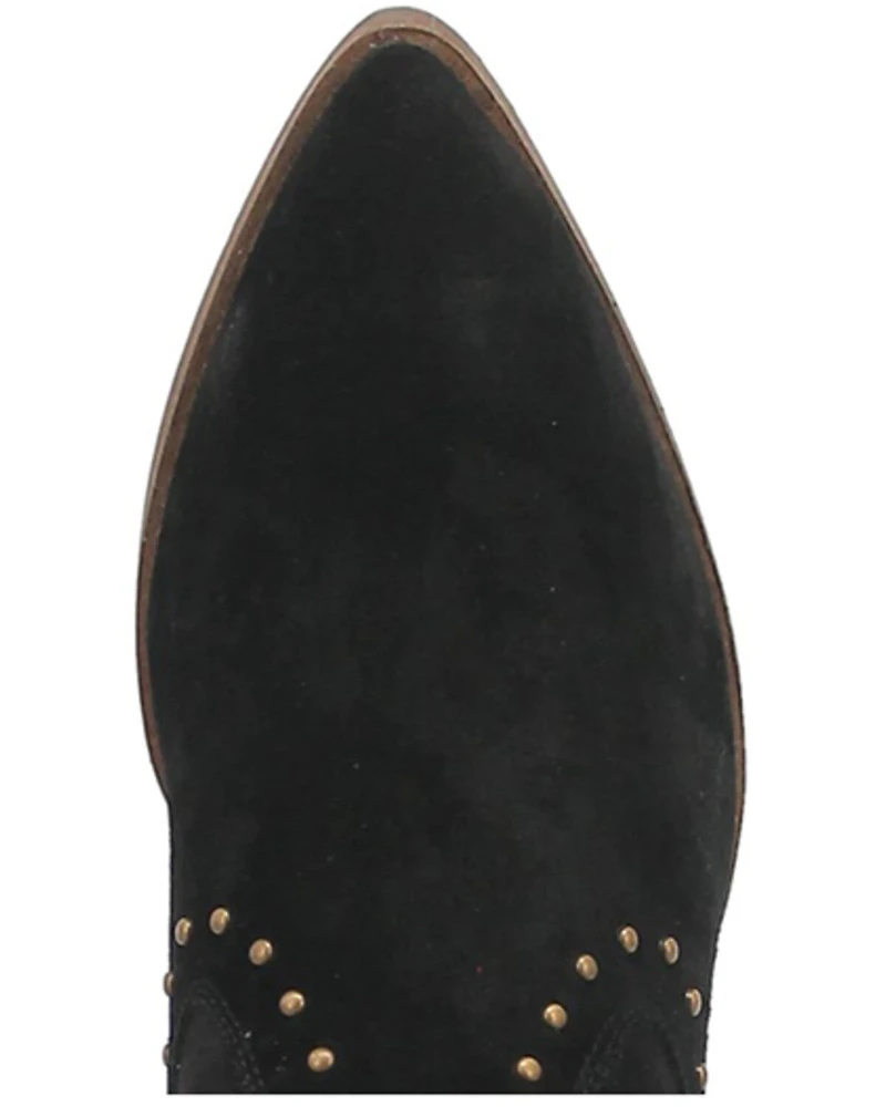 Dingo Women's Miss Priss Studded Suede Booties - Round Toe