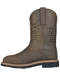 Hoss Men's Rushmore Wellington Western Work Boots - Broad Square Toe