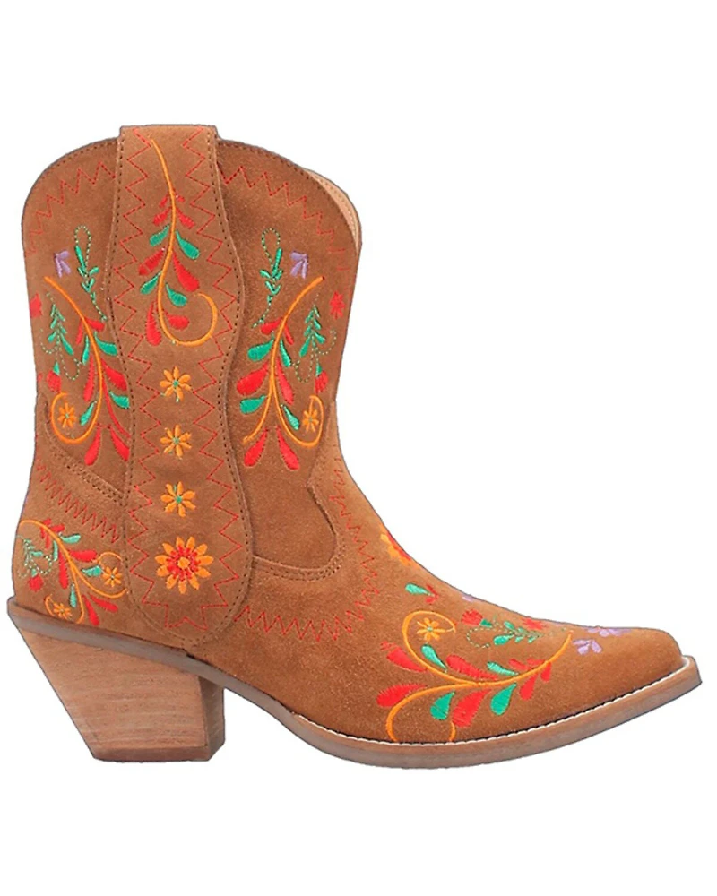 Dingo Women's Sugar Bug Suede Fashion Booties - Round Toe