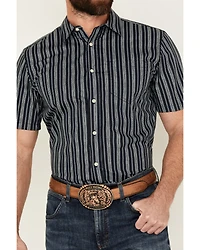 Gibson Trading Co Men's Scratch Stripe Short Sleeve Button-Down Western Shirt
