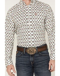 Ariat Men's Judas Geo Print Long Sleeve Button-Down Western Shirt