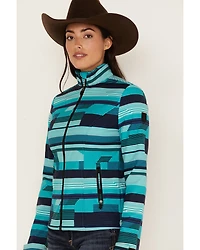 RANK 45® Women's Abstract Striped Softshell Jacket