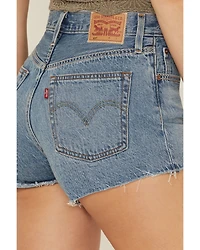 Levi's Women's 501® Original Medium Wash High Rise Denim Shorts