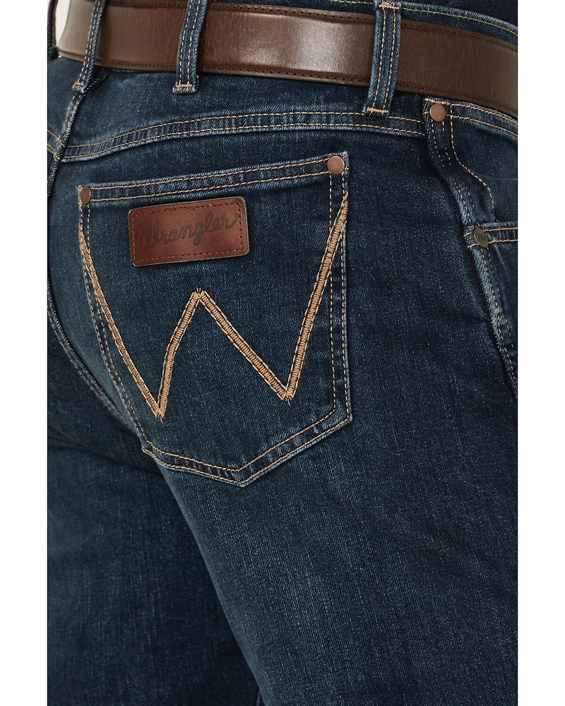 Wrangler Retro Men's Melbourne Dark Wash Slim Straight Stretch Denim Jeans - Tall