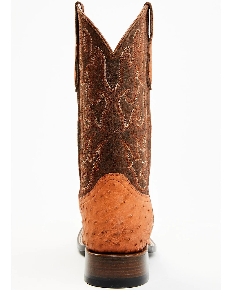 Cody James Men's Exotic Full Quill Ostrich Western Boots - Broad Square Toe