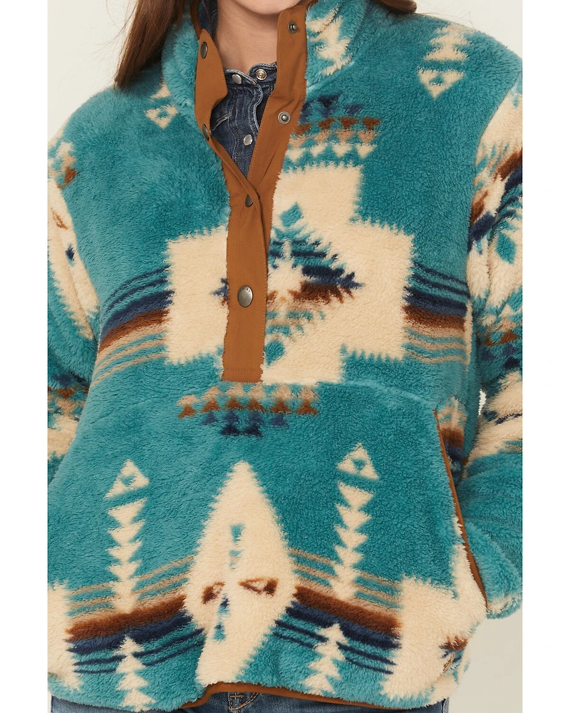 Ariat Women's Southwestern Print Berber Pullover