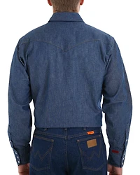 Wrangler Men's FR Long Sleeve Snap Western Work Shirt - Big
