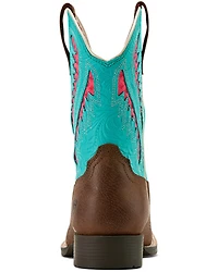Ariat Girls' Quickdraw VentTek Western Boots - Broad Square Toe