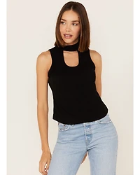 Shyanne Women's Suede Cutout Tank