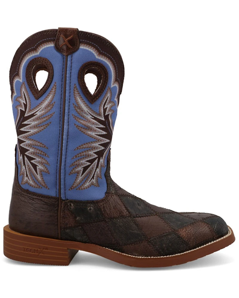 Twisted X Men's Tech X™ Exotic Ostrich Performance Western Boots - Broad Square Toe